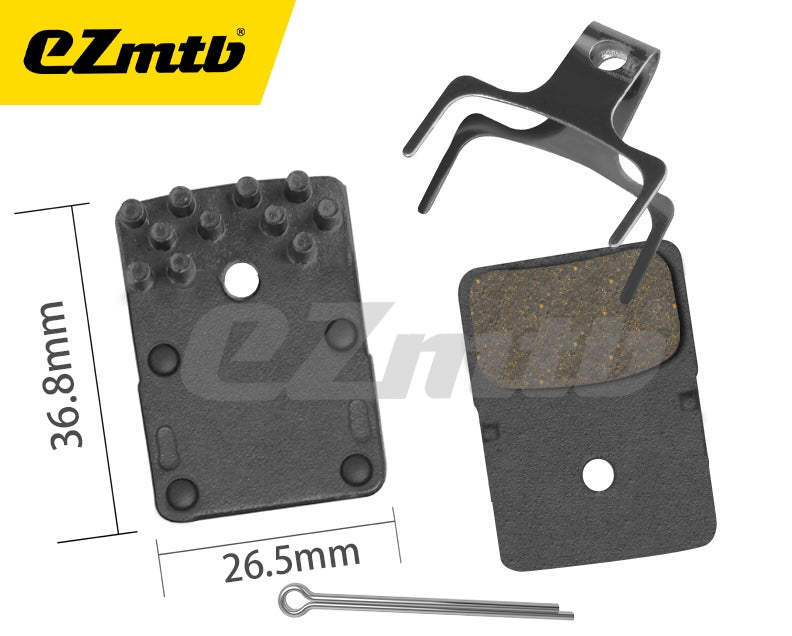 Shimano K-Type 2 piston road disc brake pads Resin Finned
